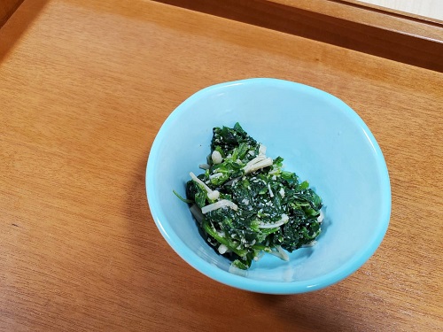  ほうれん草の胡麻和え