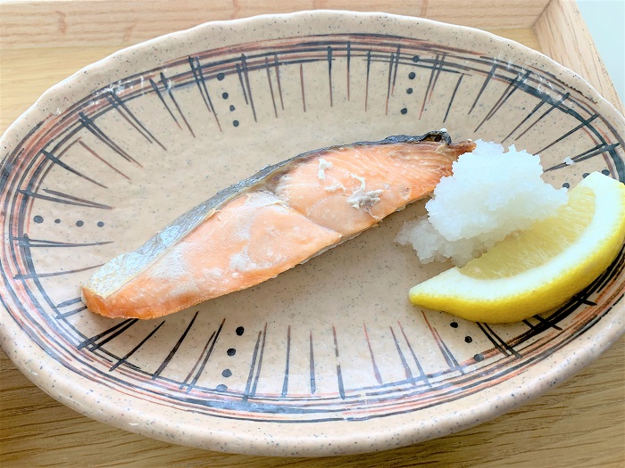 【昼食】サケの塩焼き