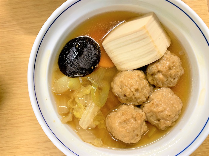 【昼食】鶏団子鍋
