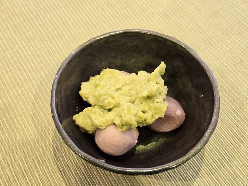 ■里芋のずんだかけ