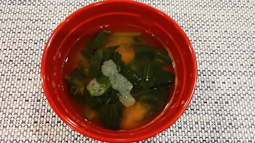 ■モロヘイヤのスタミナ味噌汁