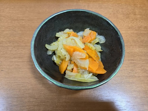 ■セロリの塩炒め