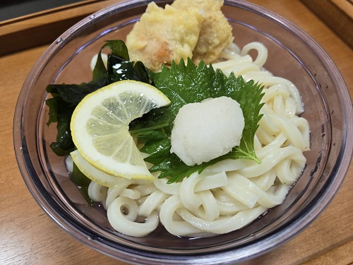 ■冷し塩柑橘うどん