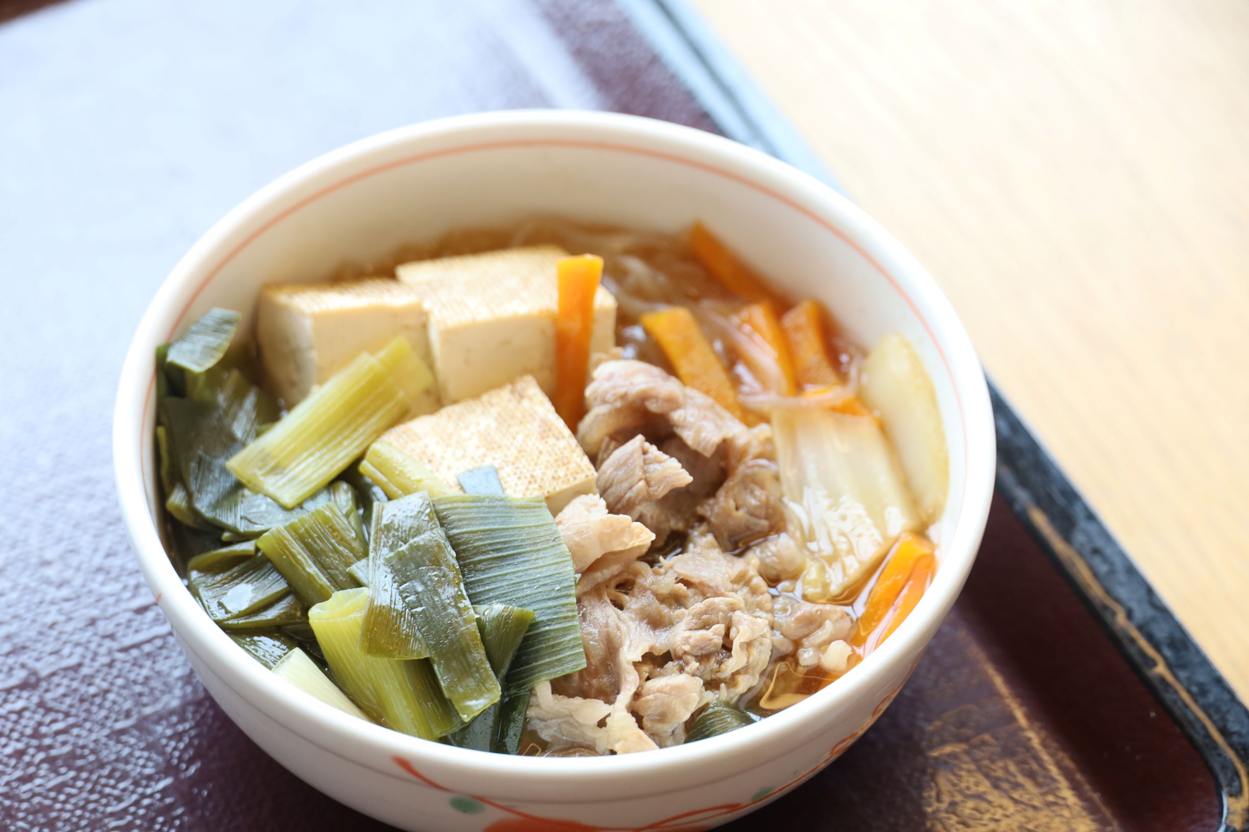 九条ネギ入り肉豆腐