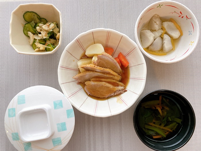 B食：合鴨のロースト　和風ソース