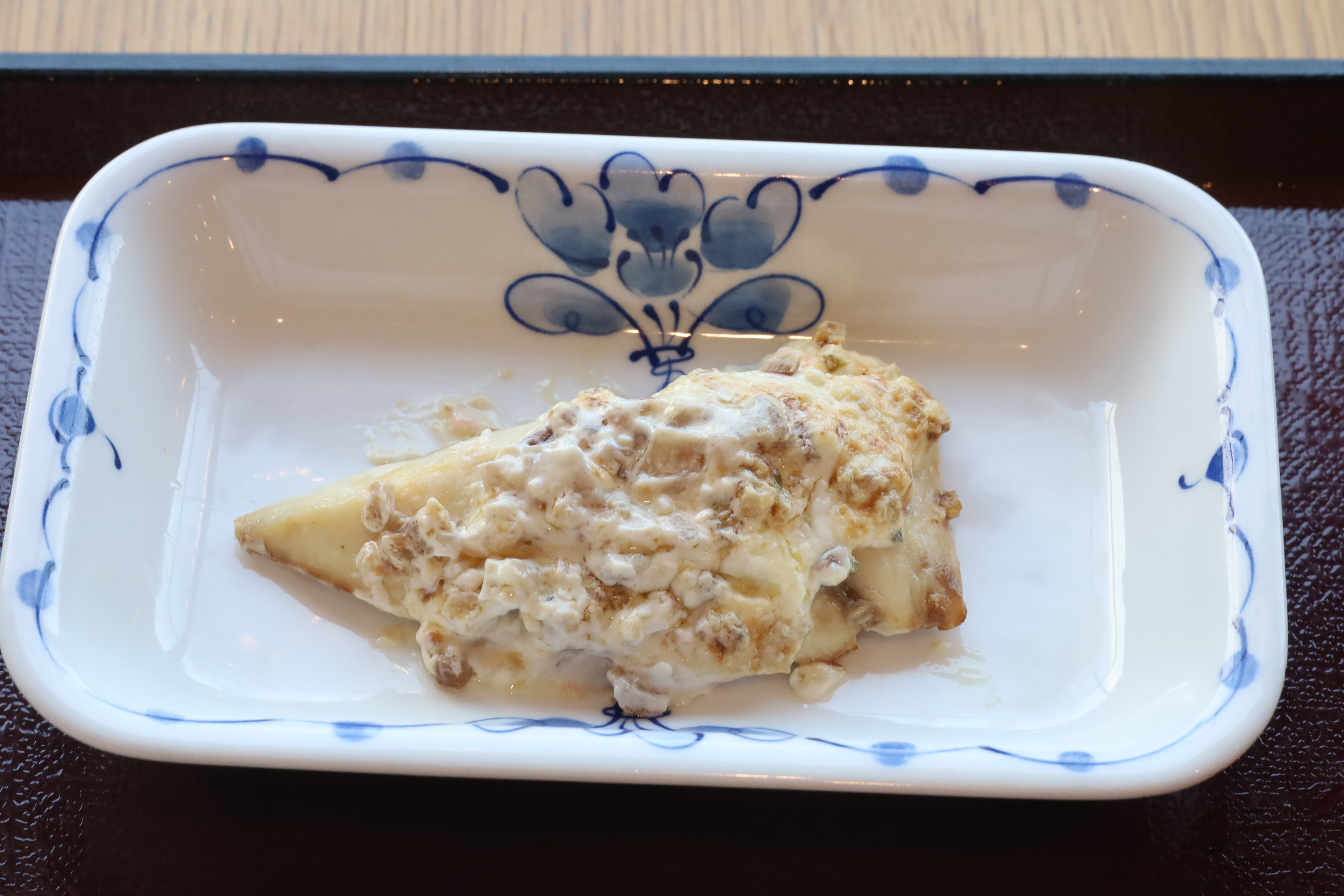 ９月３日（火）夕食
Ａ食　季節の魚のいぶりがっこタルタル焼
