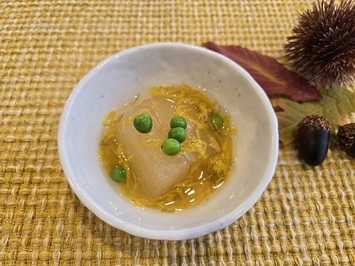 冬瓜の菊花あん