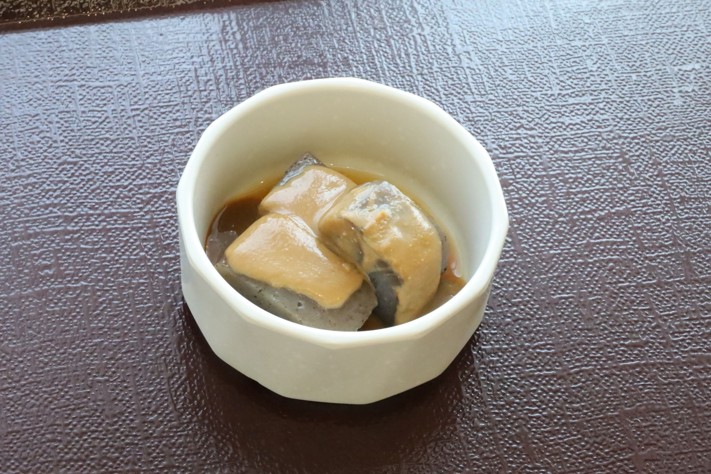 １０月２９日（火）夕食
小鉢　こんにゃく味噌おでん