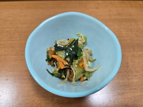 ■青梗菜ともやしの中華和え