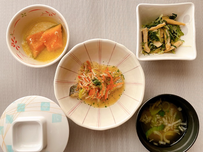A食：たらの洋風蒸し