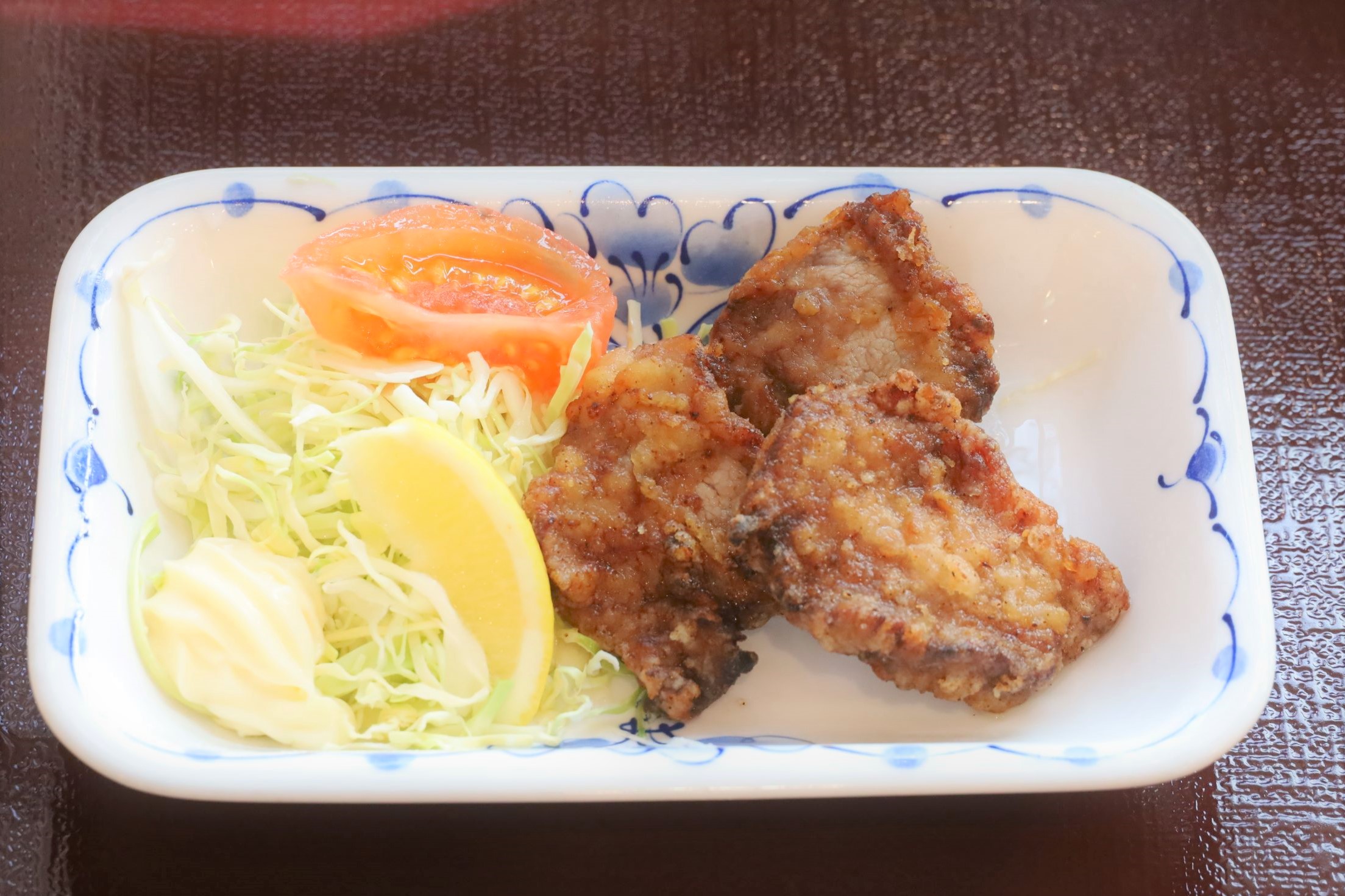２月１日（土）夕食　Ａ食
豚ヒレ肉の竜田揚げ
