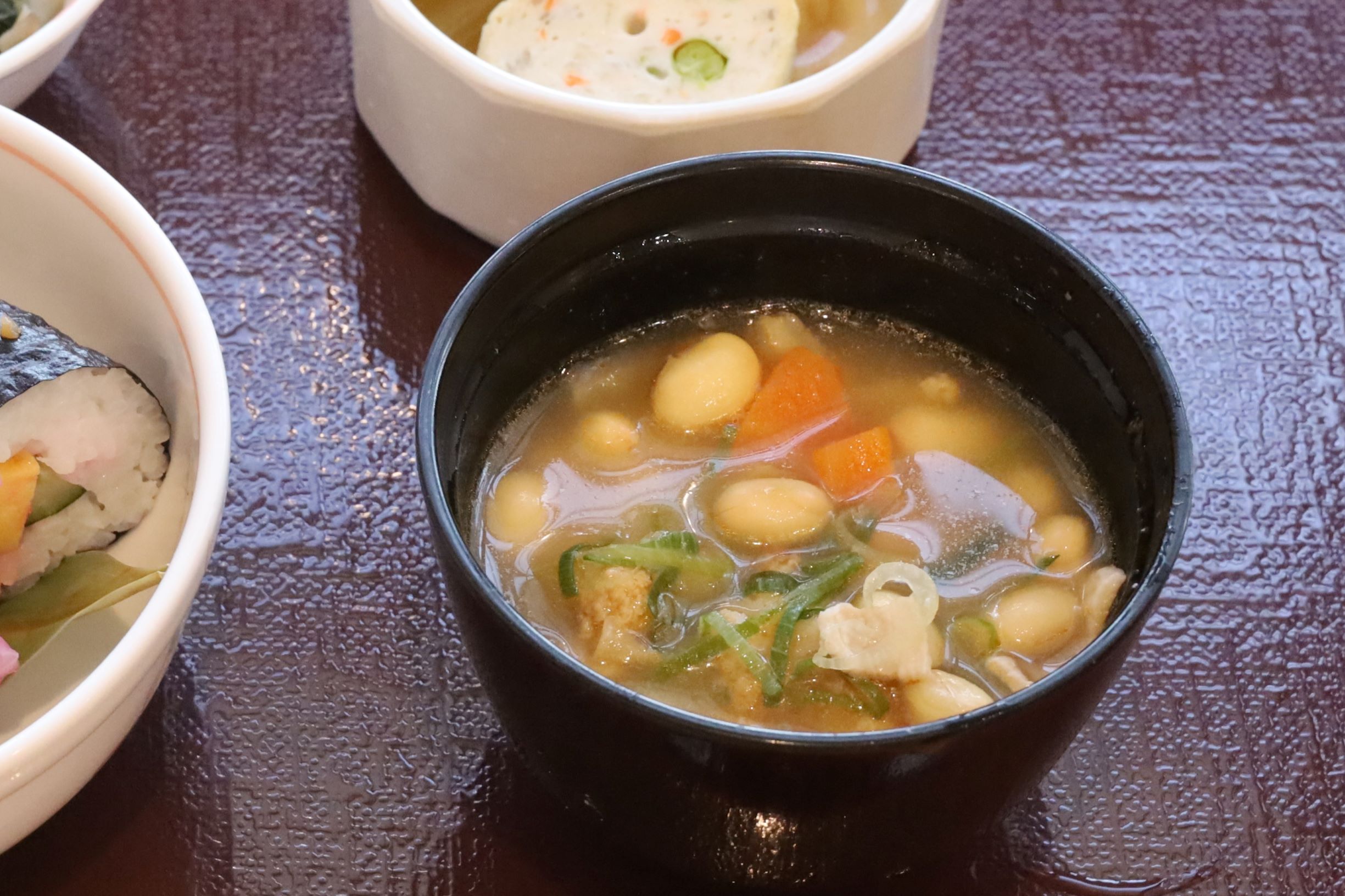 ２月２日（日）夕食　共通汁物
節分汁
