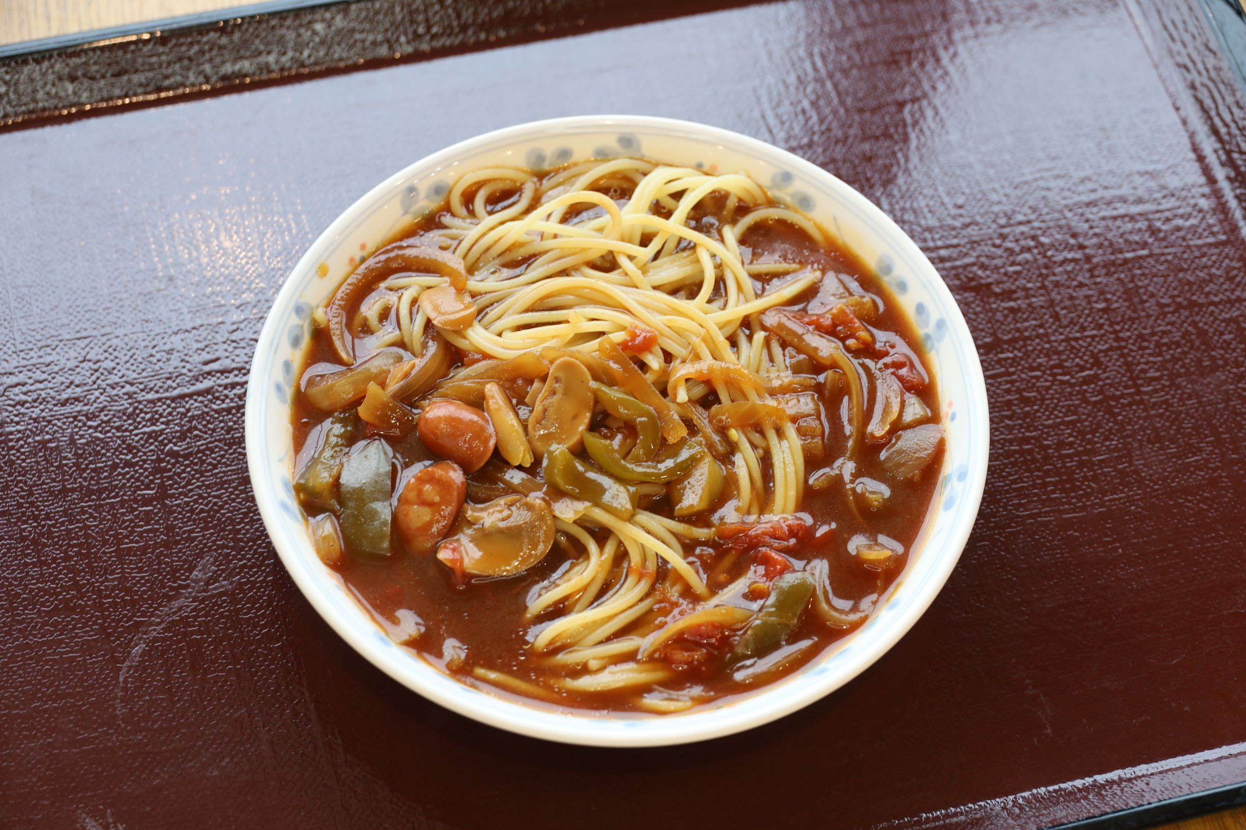 あんかけスパゲティ
４月１３日（日）昼食Ａ食