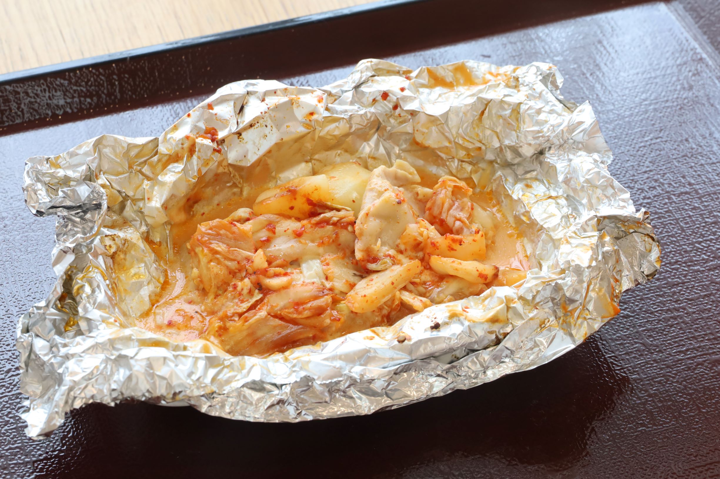 鶏肉のキムチーズ包み焼き
5月30日(金)　昼食A食
