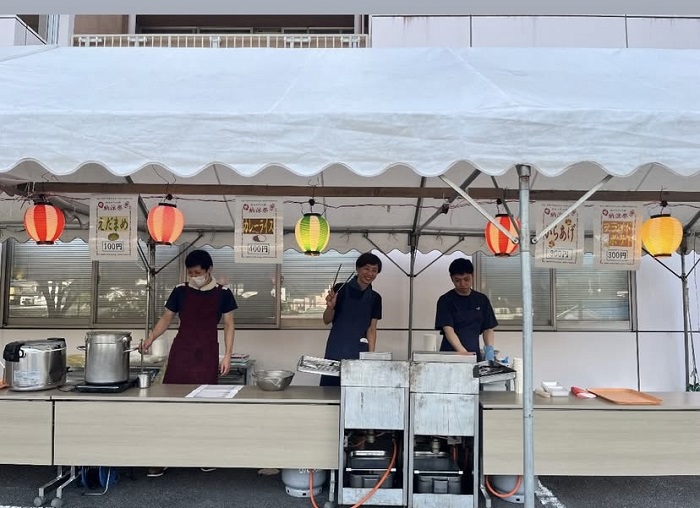 からあげ、ポテト、カレー、枝豆、ミニアメリカンドック、かき氷