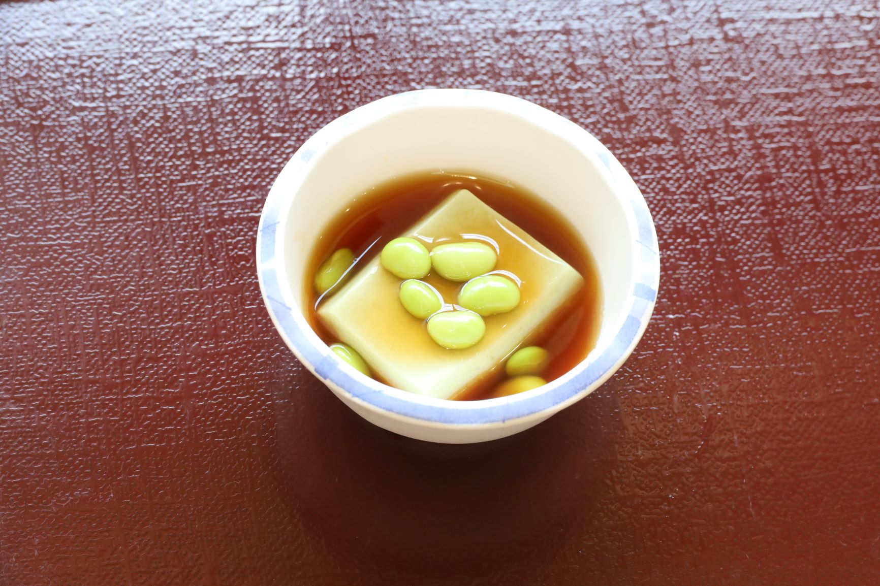 枝豆豆腐の冷やしあんかけ