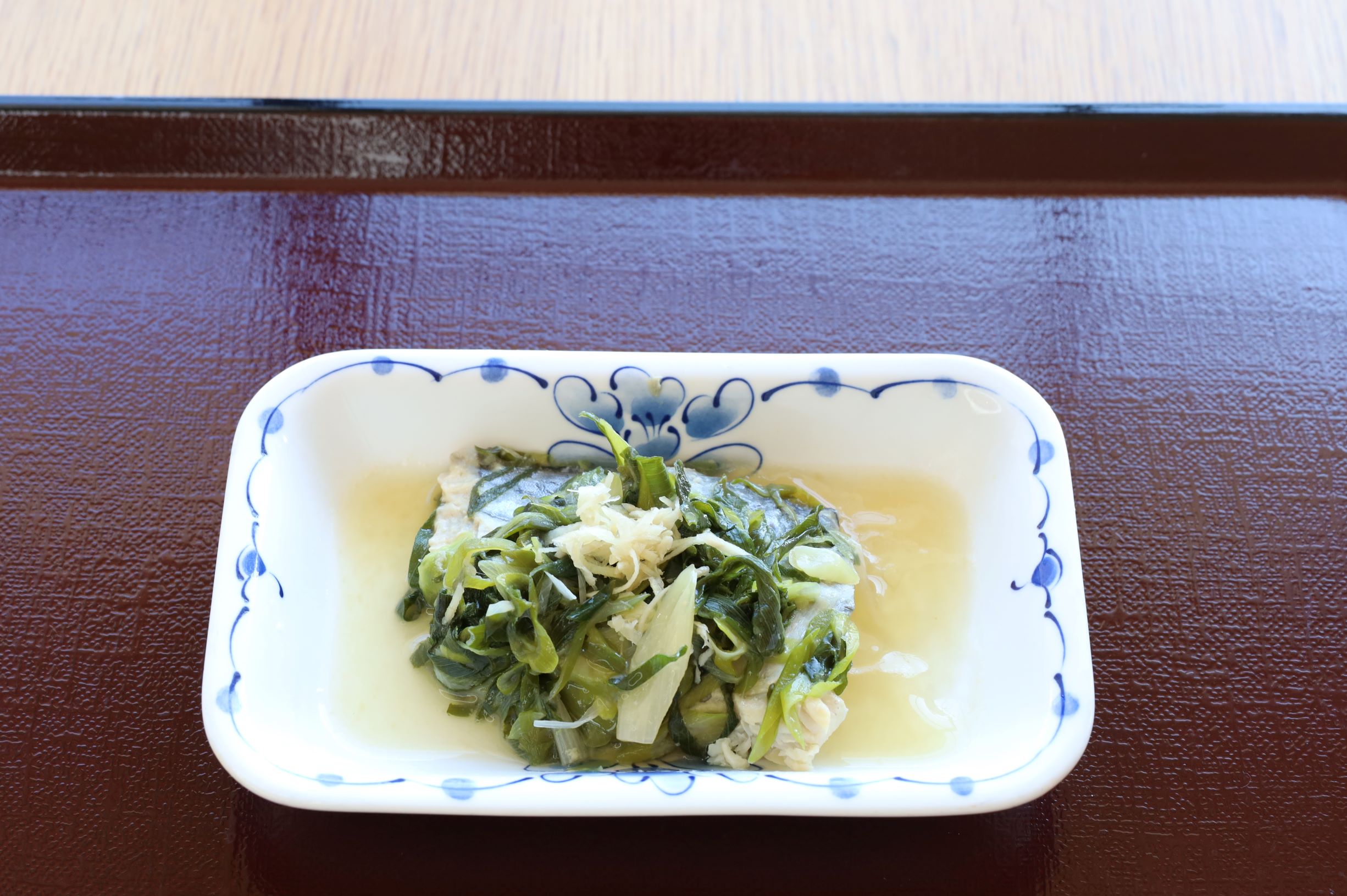 2月21日（土）夕食A食
鰆と九条ねぎの味噌だれ蒸し