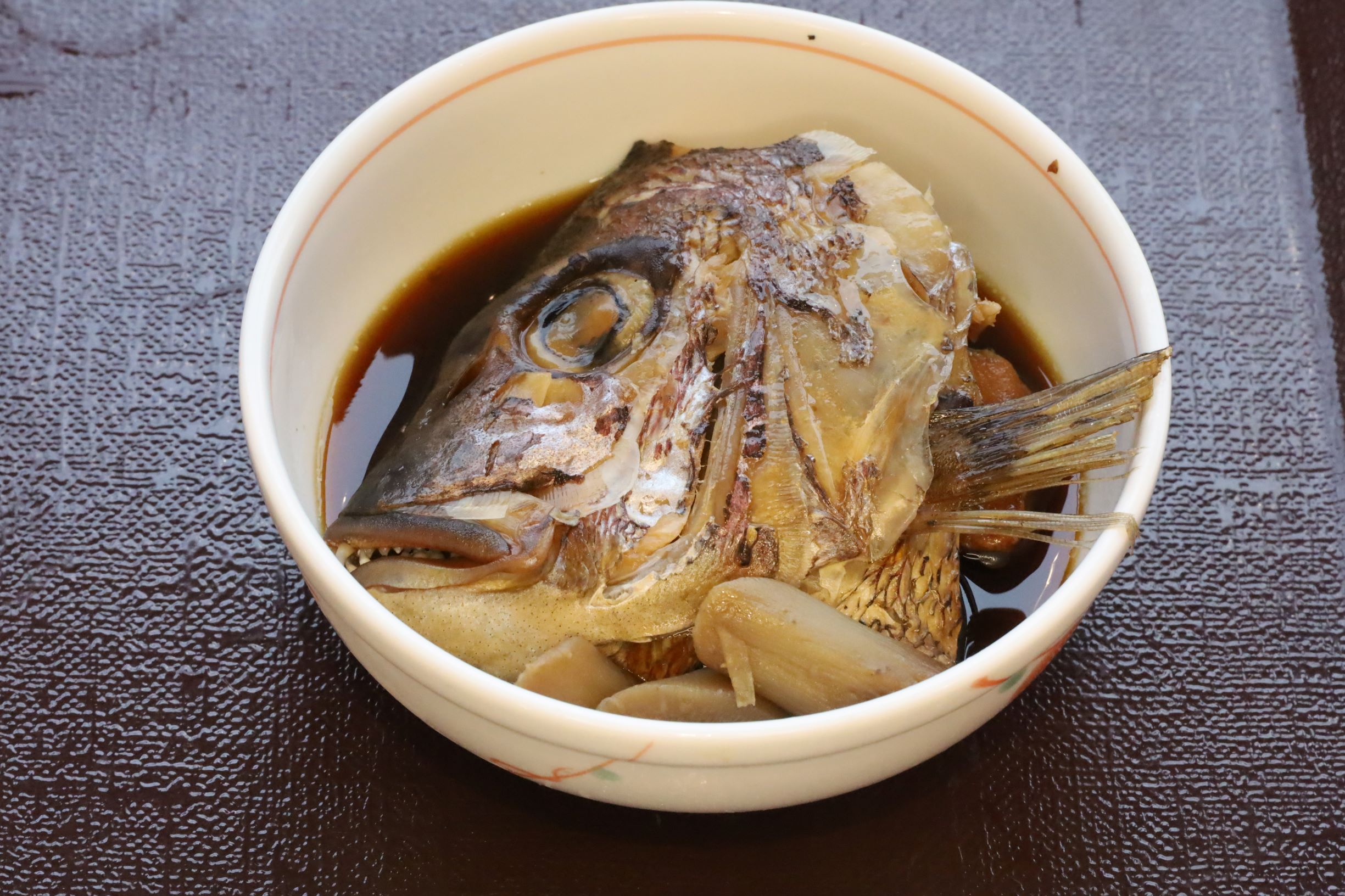 2月16日（月）夕食A食
鯛のかぶと煮（顔付き）