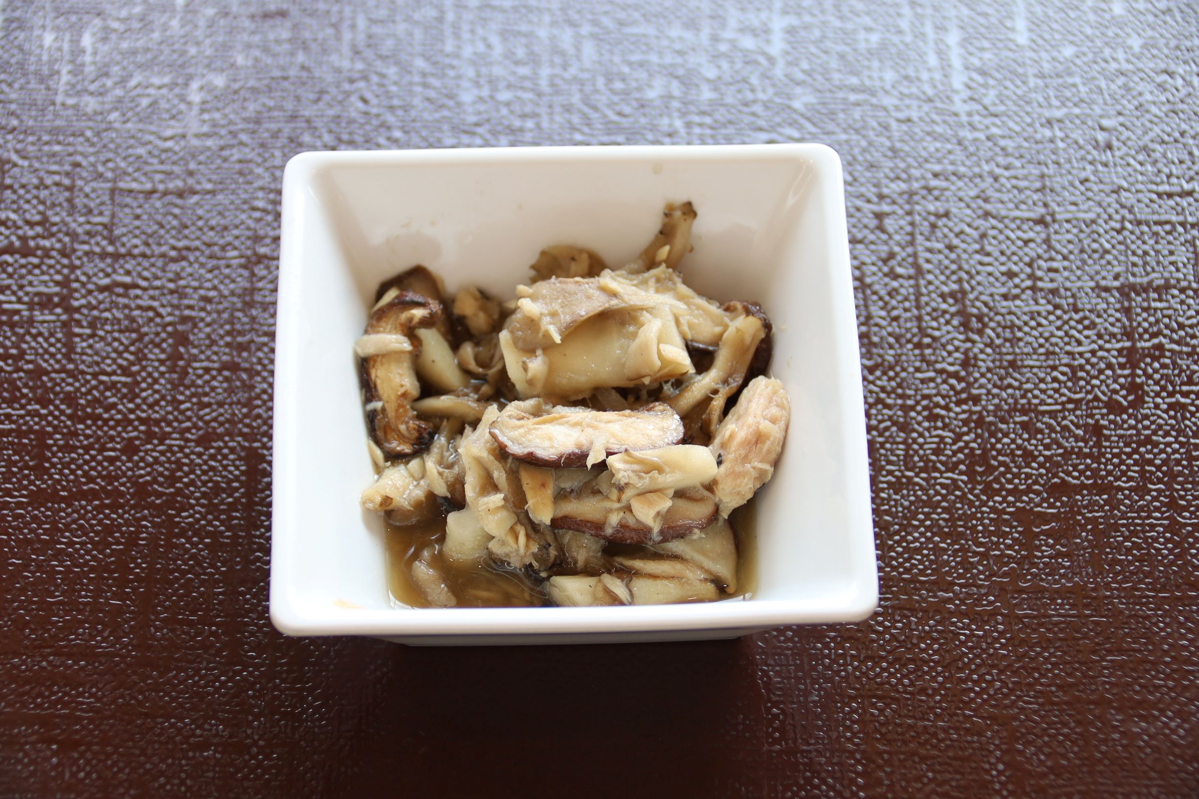 ツナ入りきのこのお浸し