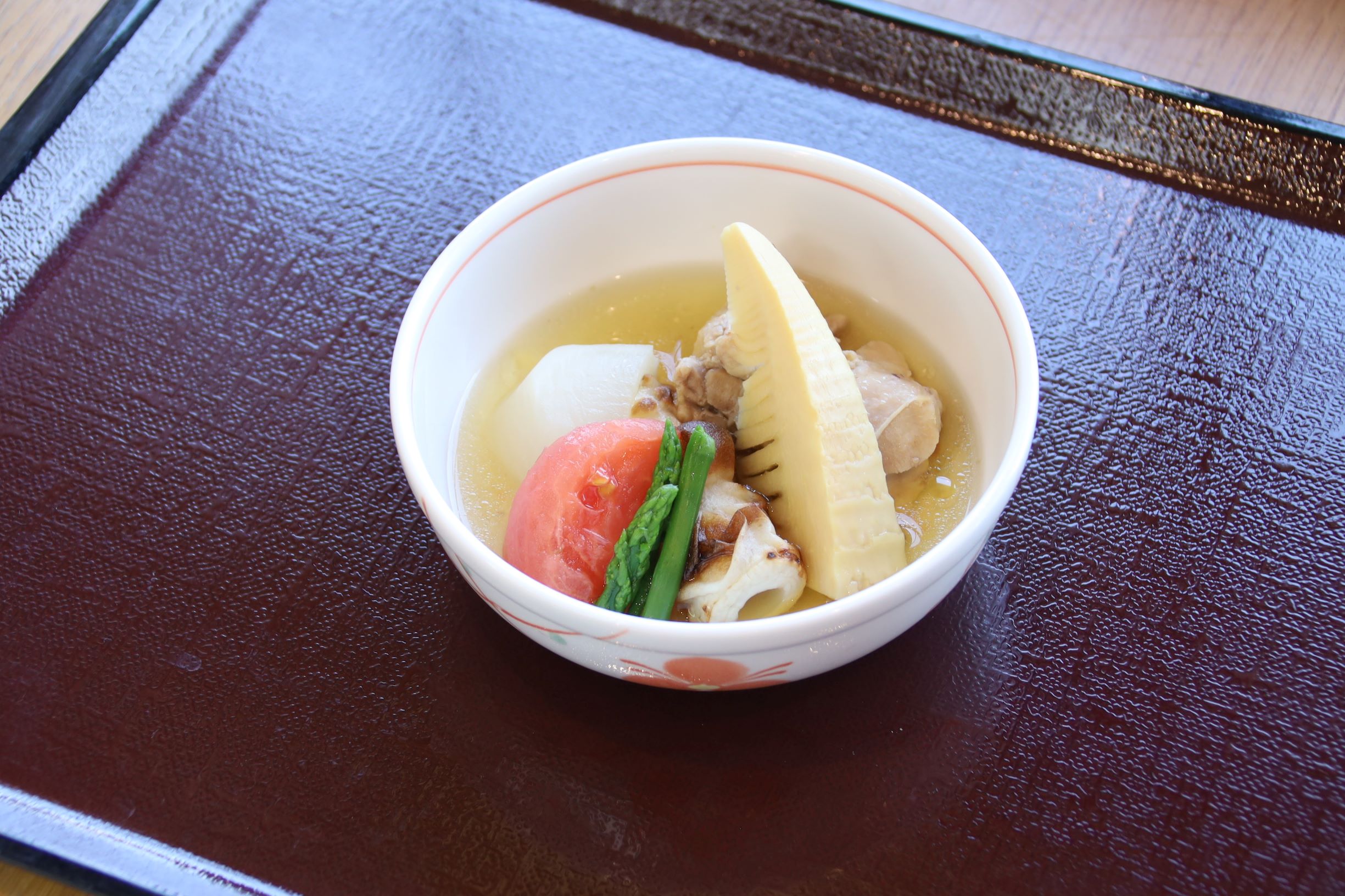 B食：鶏肉と春野菜のおでん