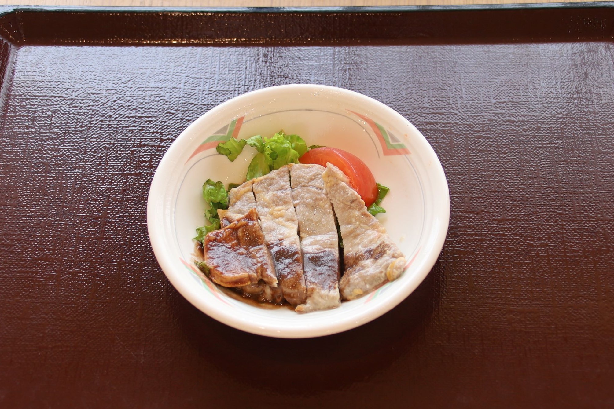4月27日（月）夕食A食
ポークソテー　バルサミコ酢ソース