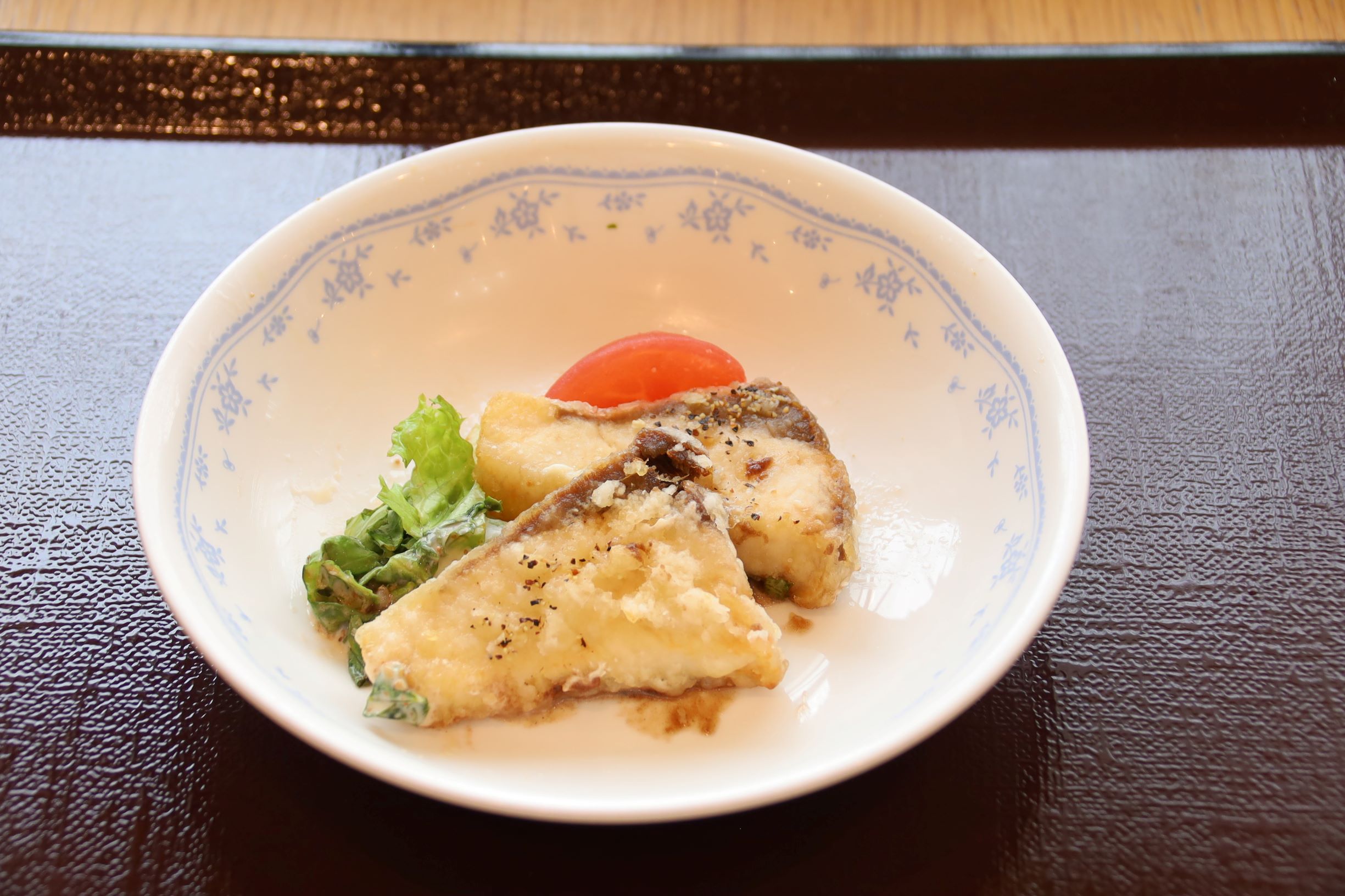 4月28日（火）夕食A食
鰤の竜田揚げ　塩レモンソース