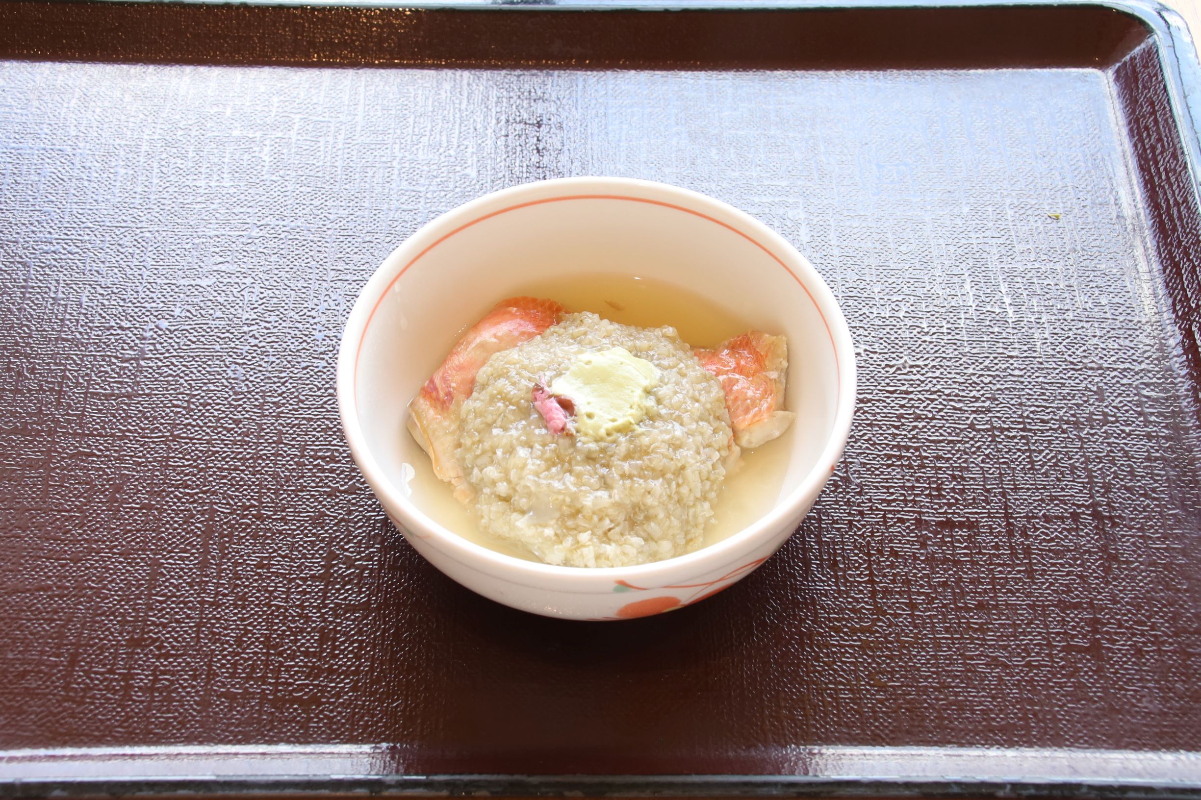 4月1日（水）夕食A食
春を感じる♪金目鯛のよもぎ蒸し