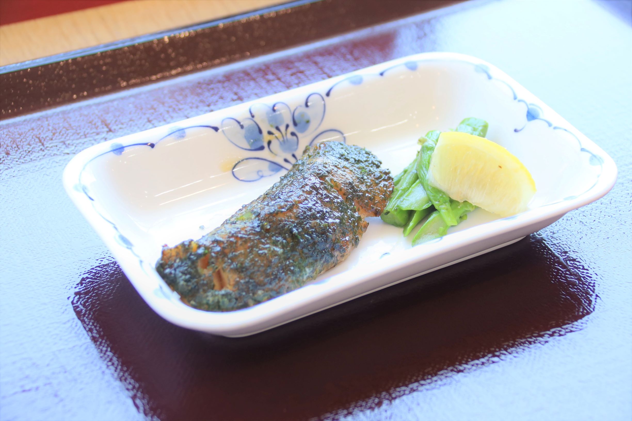 ５月１７日（日）昼食　Ａ食
たらの磯部焼き