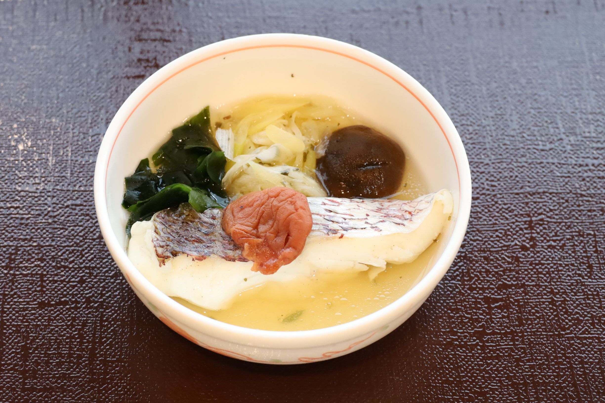 7月２日（木）夕食　A食
鯛の梅肉蒸し