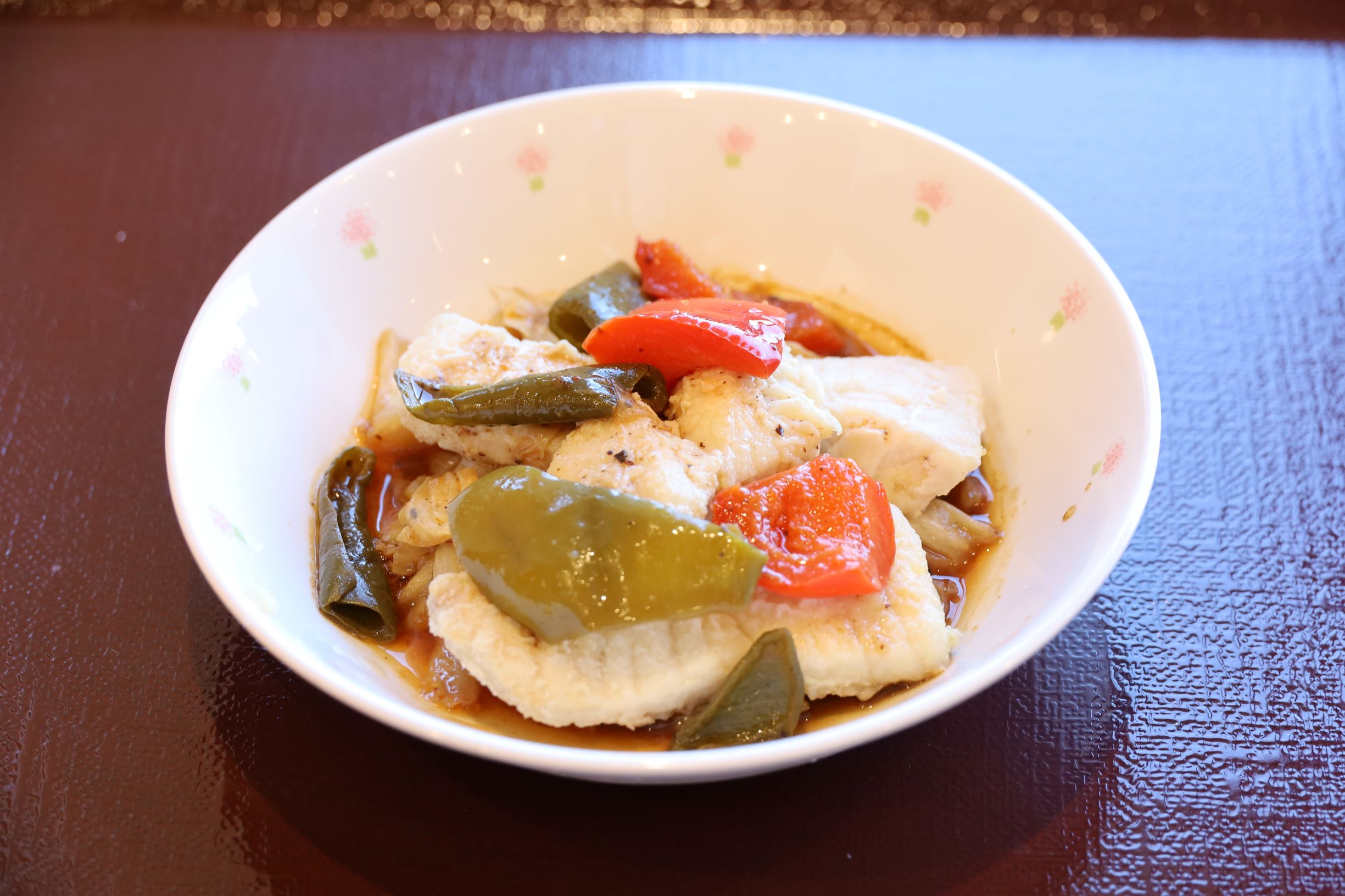 ８月２日（日）昼食
カジキとキャベツのホイコーロー