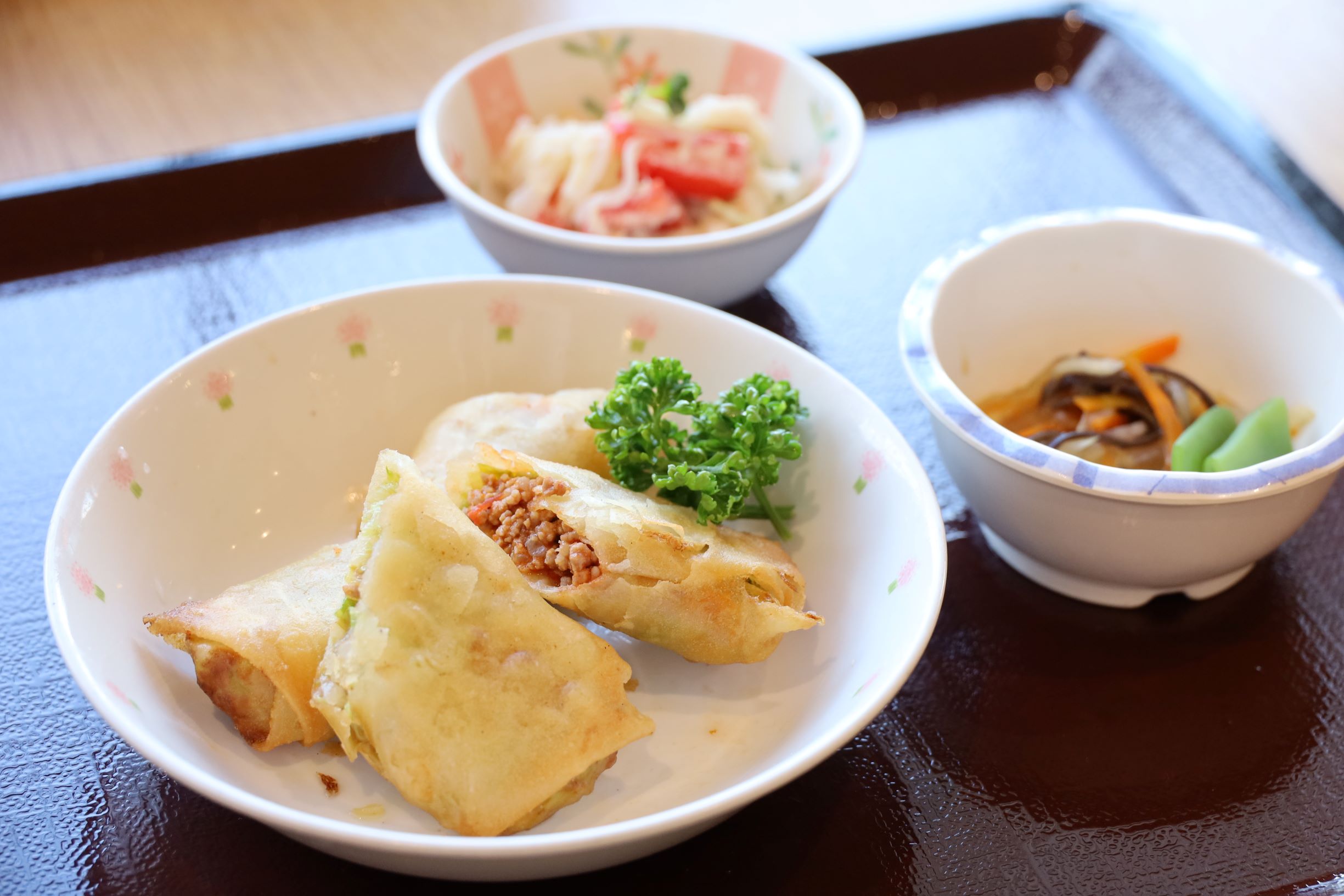 ８月２０日（木）夕食
タコスミート春巻き
