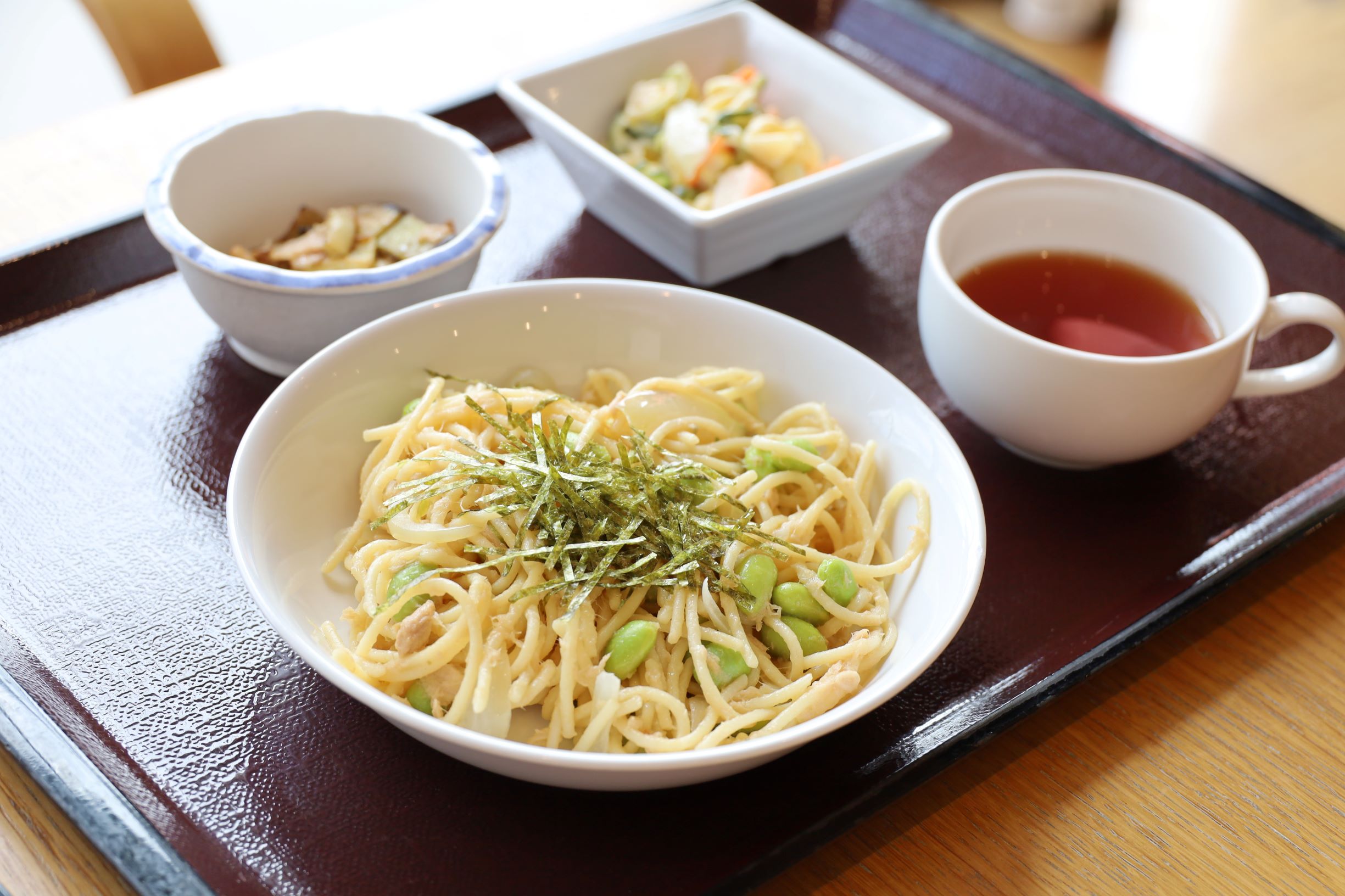 9月10日（木）
昼食　A食　枝豆とツナの和風パスタ