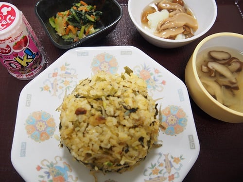 ジャコと高菜の炒飯
