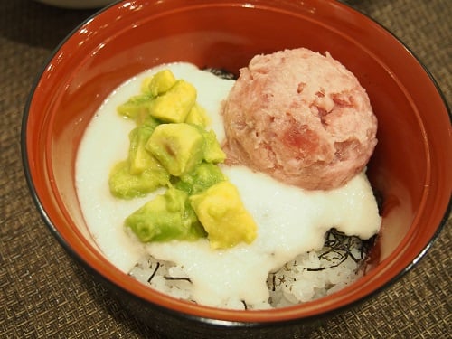 B食：山かけねぎとろ丼