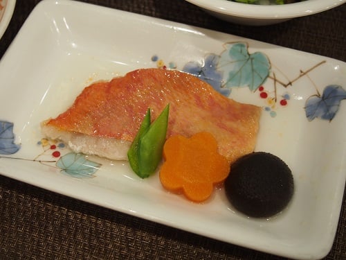 B食：金目鯛の酒蒸し