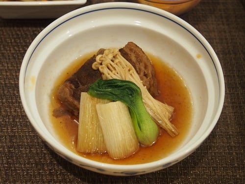 A食：牛肉と長葱の煮物