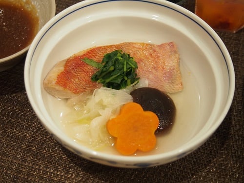 A食：金目鯛の酒蒸し