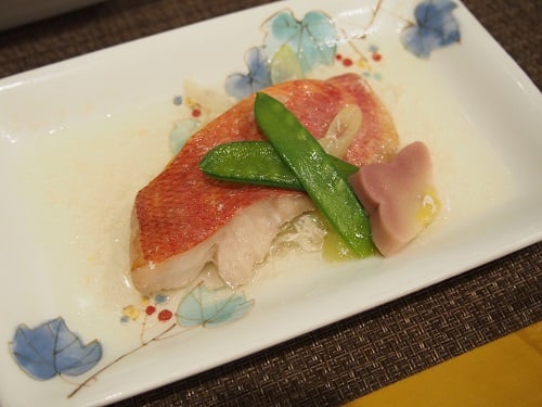 B食：金目鯛の香味蒸し