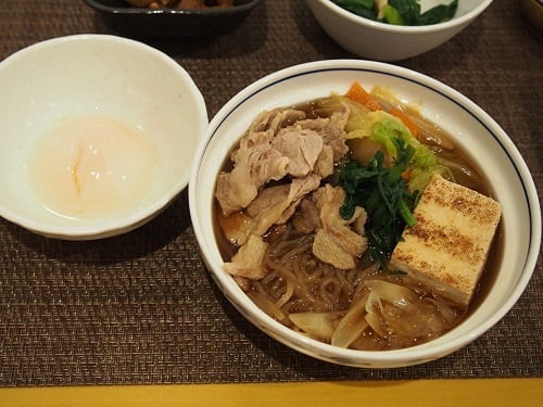 A食：豚肉すき焼き風