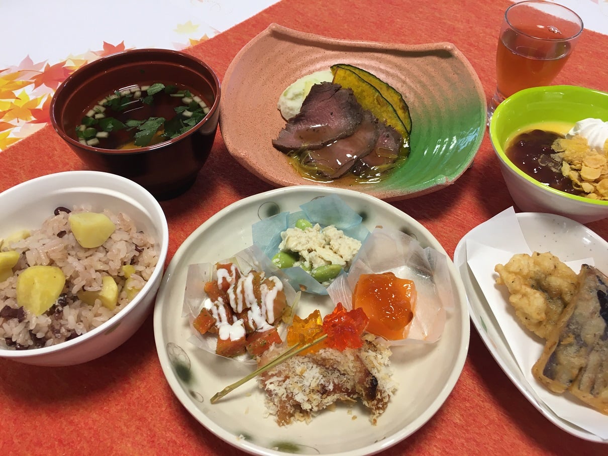 敬老夕食お献立　～ながつき～