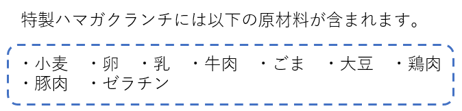 アレルギー表示