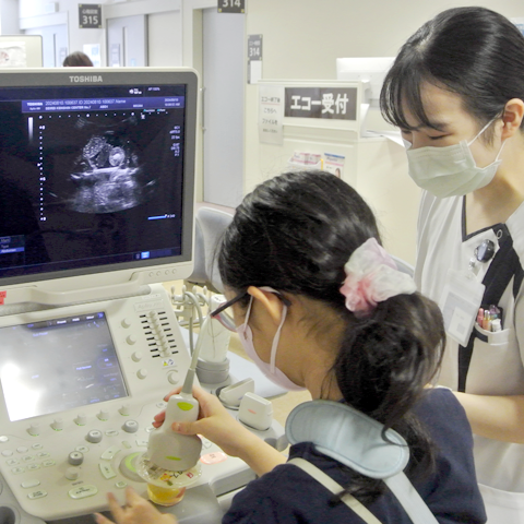 親子で楽しむメディカルフェスティバル2024　エコー検査