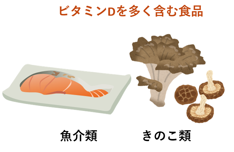 ビタミンDを多く含む食品