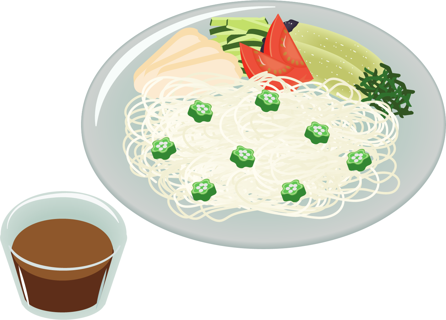 夏野菜そうめん