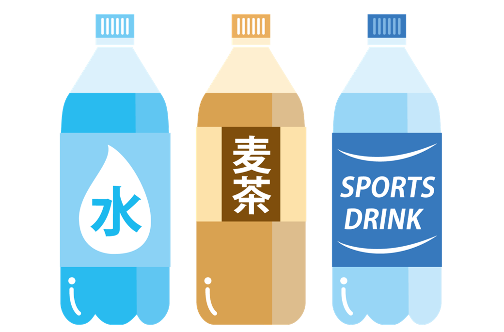 水・麦茶・スポーツドリンク