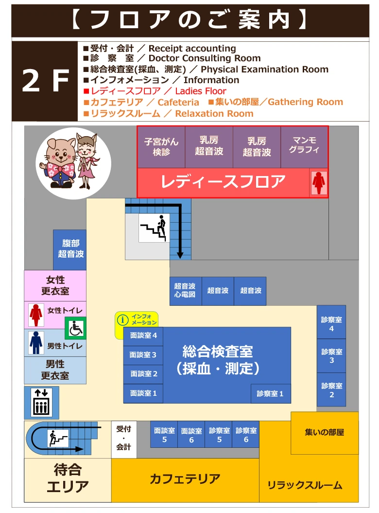 フロアマップ 2F